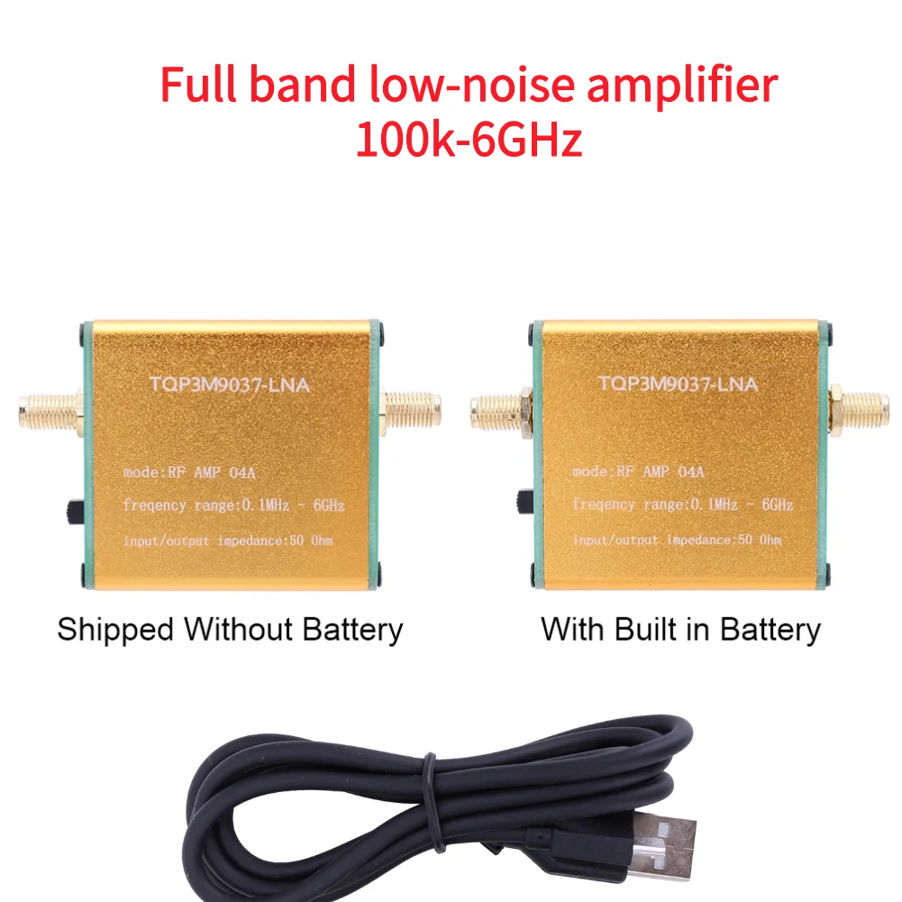 0.1MHz‑6GHz High Gain LNA RF Power Preamplifier Wide Frequency Range Amplifier Module for Shortwave RF Software Defined Radio