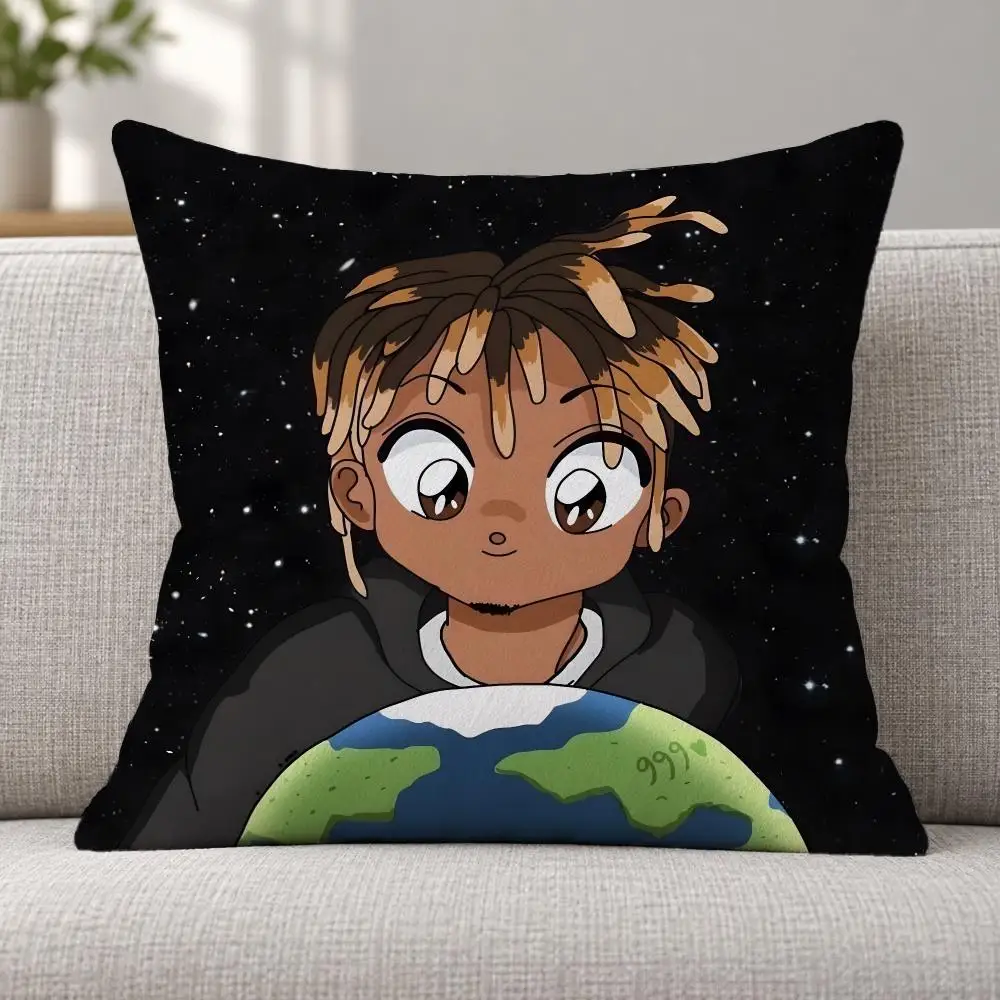Singer Pop Music J-Juice WRLD Cushion Cover Soft Plush  throw pillow Sofa Bedroom Living Room Car Dorm Home Decor Gift