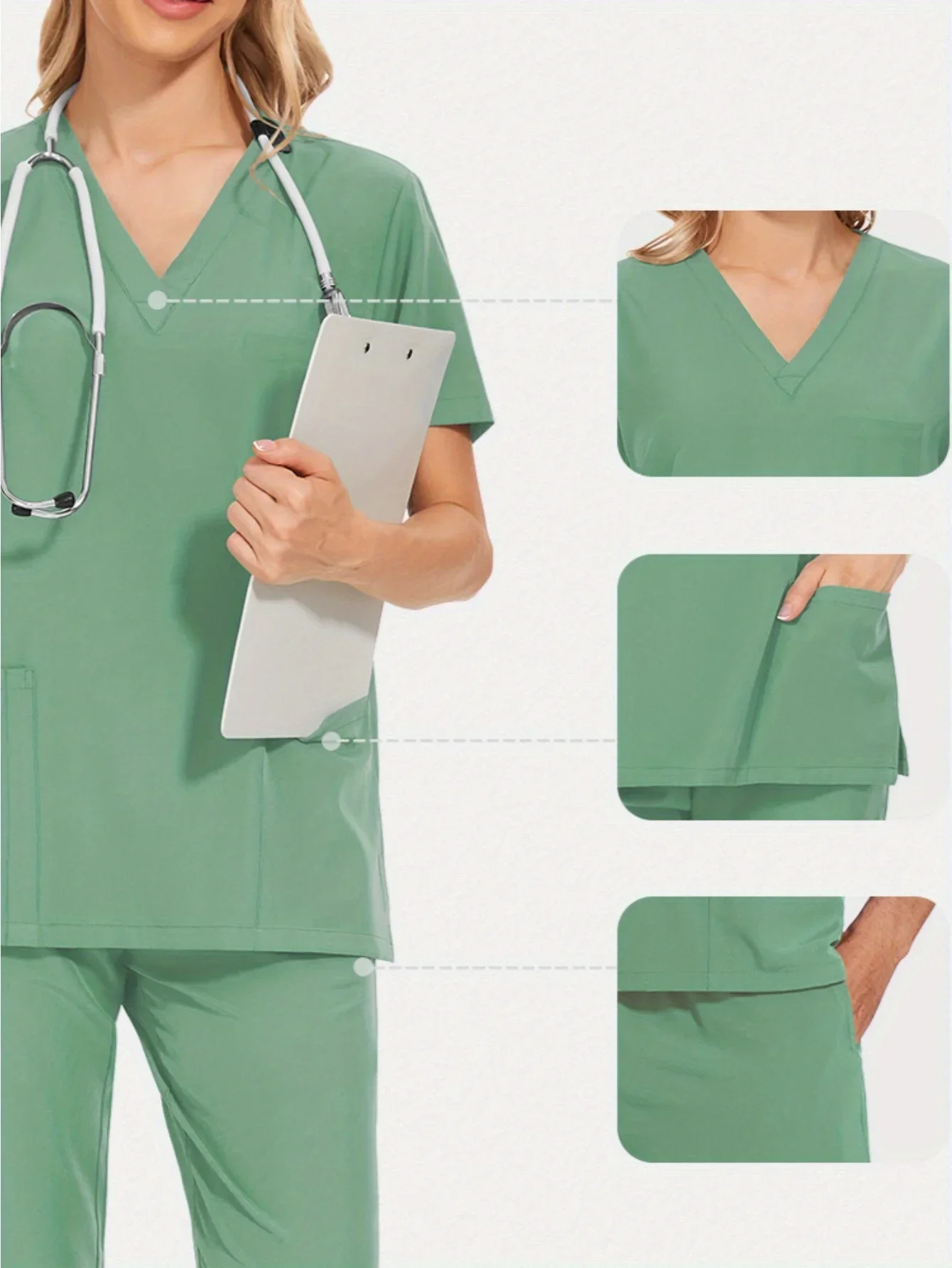 كن جريءًا وجميلًا في زي الممرضات الخاصة بنا، سترة طبيب مستشفى الرجال، سراويل التمريض، زي ورشة عمل للجنسين مصممة خصيصًا