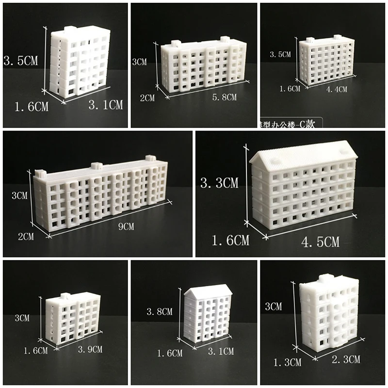 Miniature Simulation Building Model Kit ABS Architeture City Villa For Various House Diorama Kit Sand Table Scene Materials 1PCS