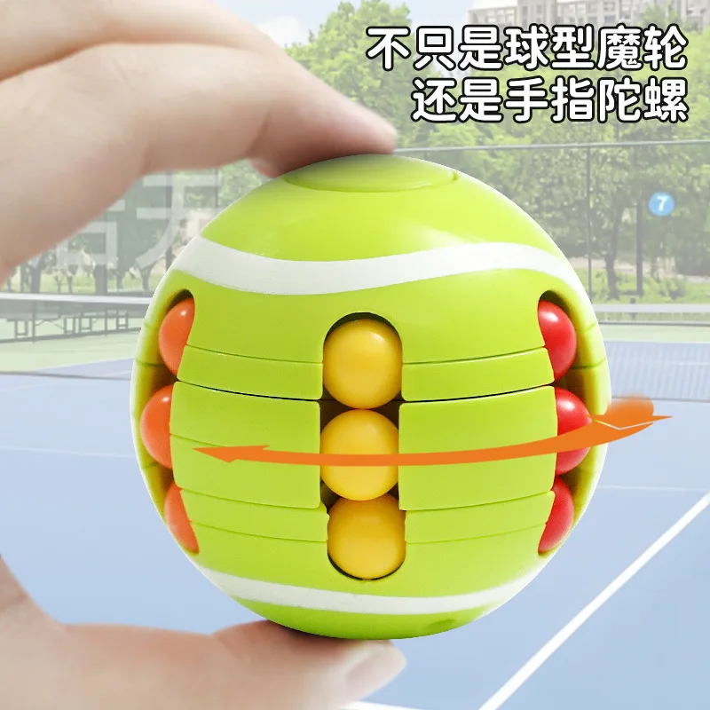 Magic Bean Cube นิ้วมือ Gyro หมุนป้องกันความเครียดบรรเทา Fidget ของเล่นผู้ใหญ่เด็ก Decompression สไลด์ปริศนาการศึกษาเกม