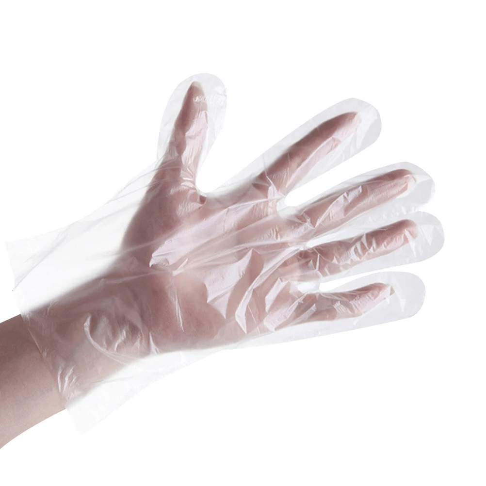 100 Pcs Conveniently Sized Gloves Disposable Ambidextrous Family Food Processing