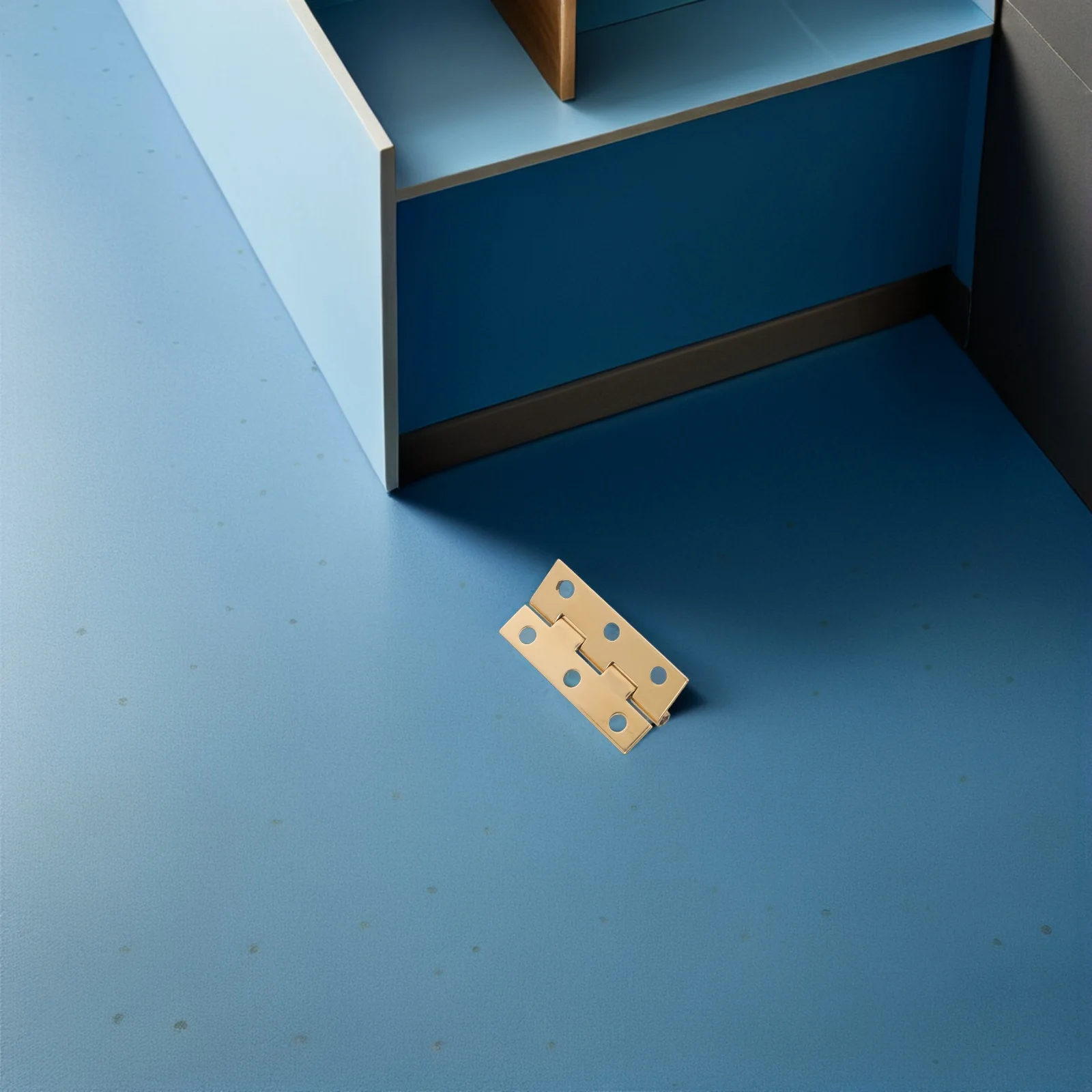 

4Pcs Copper Hinges Flat Compact Copper Cabinet Hardware Small Door Hinges for Wardrobe Closet Furniture