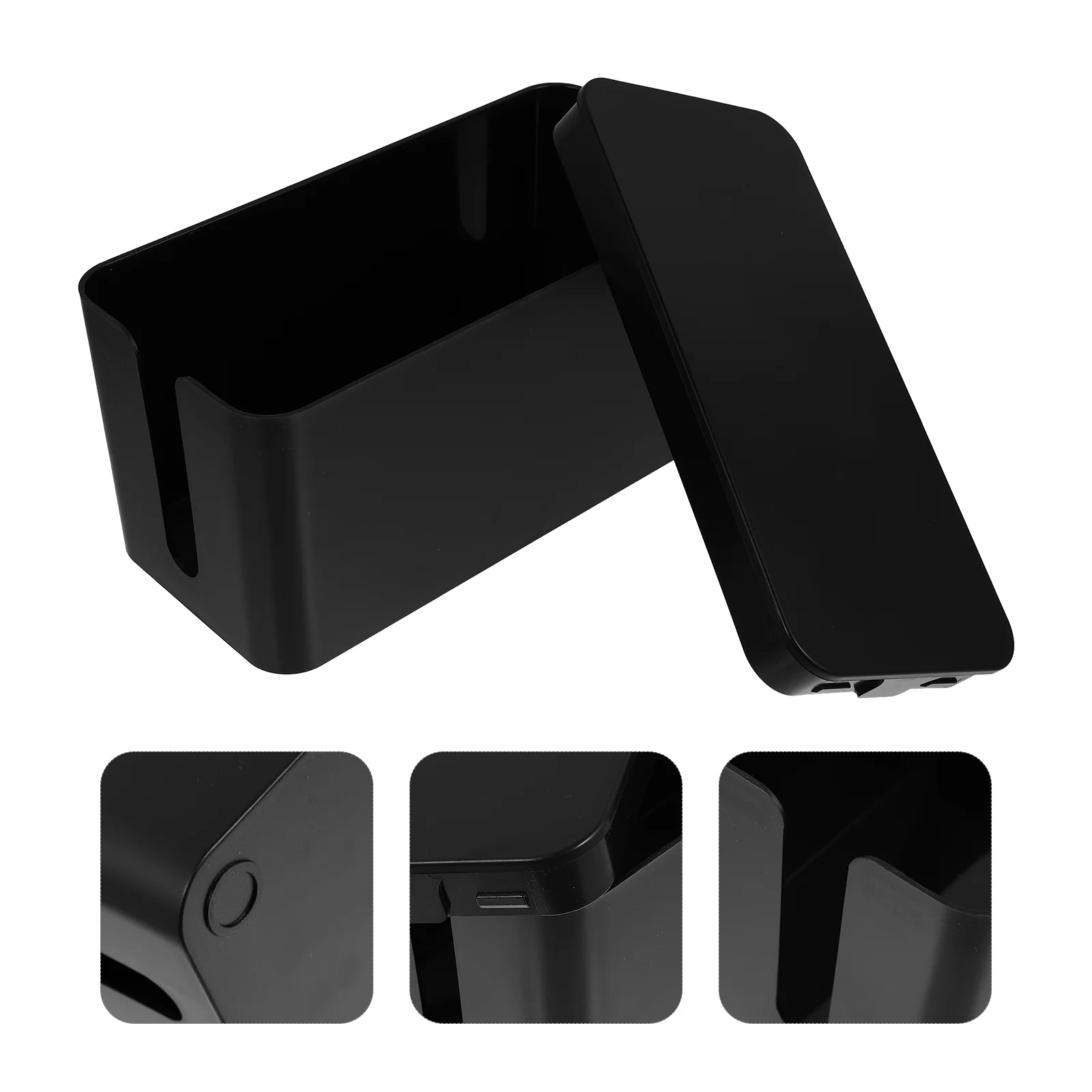 

1pc Cable Management Box Plastic Cord Socket Storage Box Cord Box Cord Organizer Box Cord Management Box