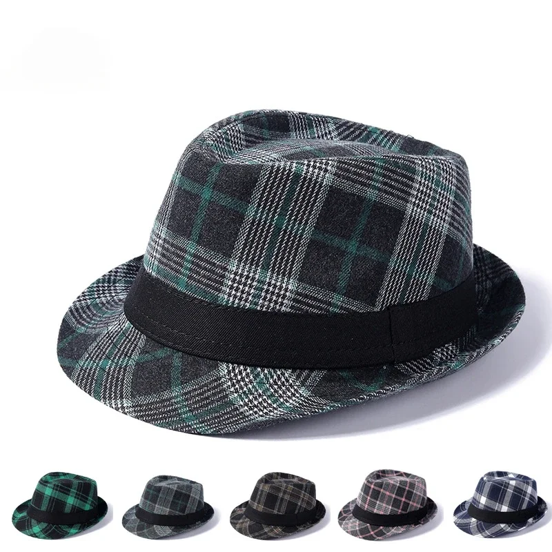 

British Style Top Hat European and American New Gentleman Hat Men's Sunshade Jazz Hat Dad Fedoras Bucket Hat Gift