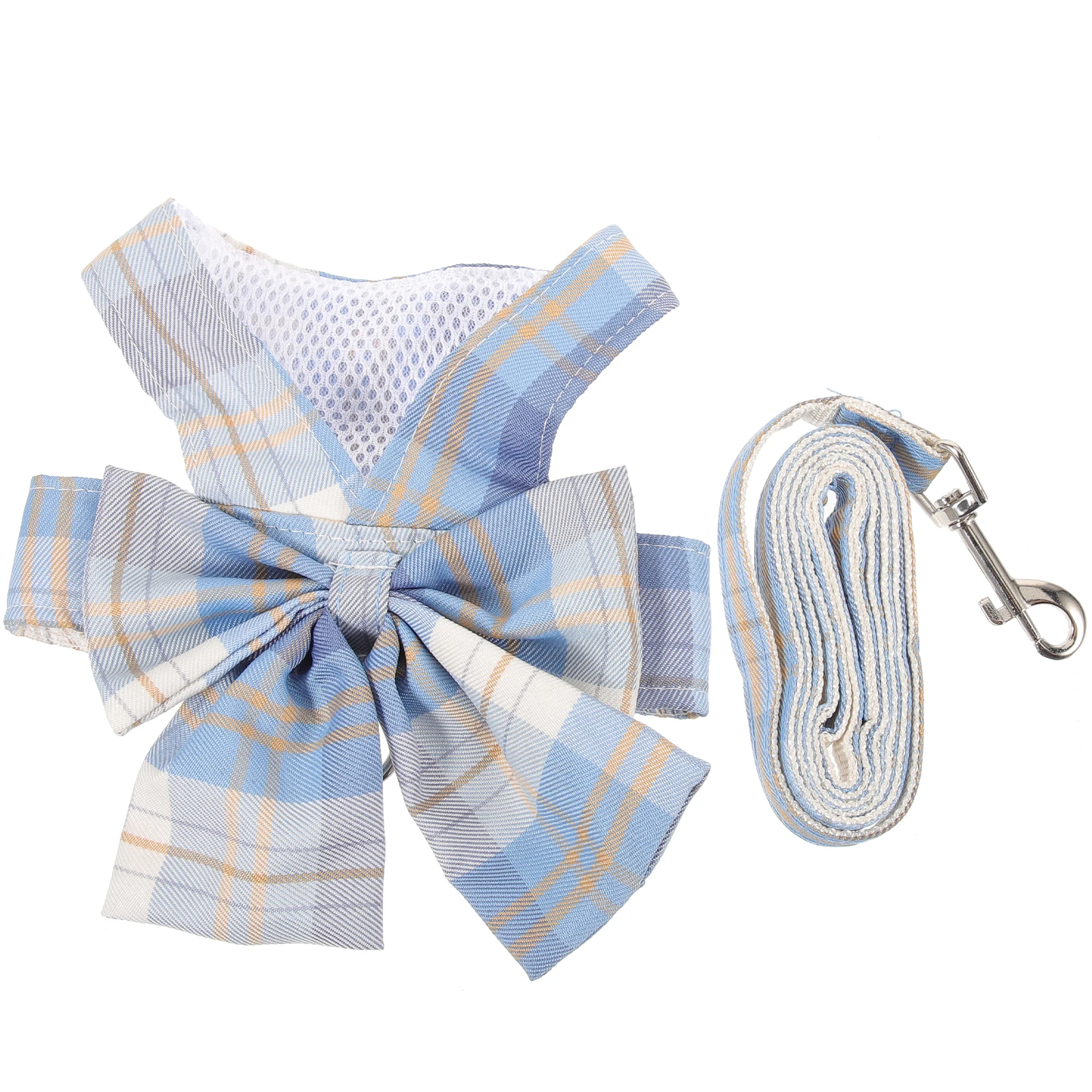

1 set Dog Harness Vest for Small Large Dogs Puppy Blue S Apparel Adjustable Portable Pet Accessories Breathing Mesh