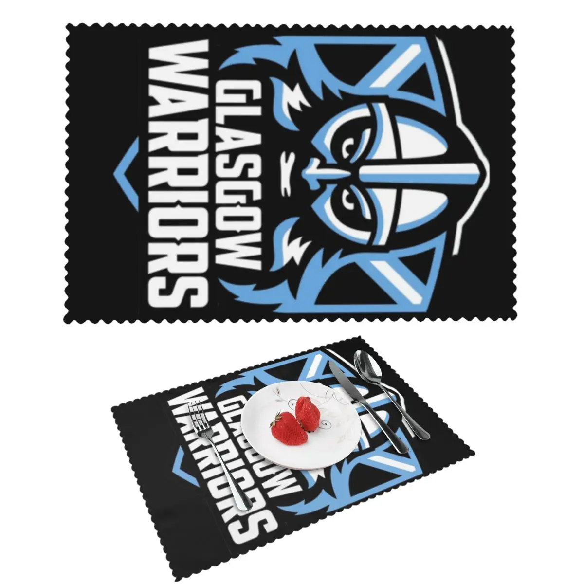 

Glasgow Warriors Icon Placemat Heat Resistant Plate Mat For Dining Table Bowl Coaster Home Decor Super Absorbent Mats