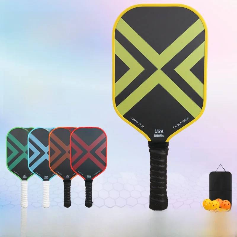 t700-carbon-fiber-pickleball-paddle-professional-competition-training-raquet-43cm-length-210g-weight-uv-printed-surface