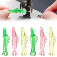 Mini Automatic Needle Threader DIY Tool Home Hand Sewing Machine Device Thread Auto Needle Cross Stitch Sewing Accessories
