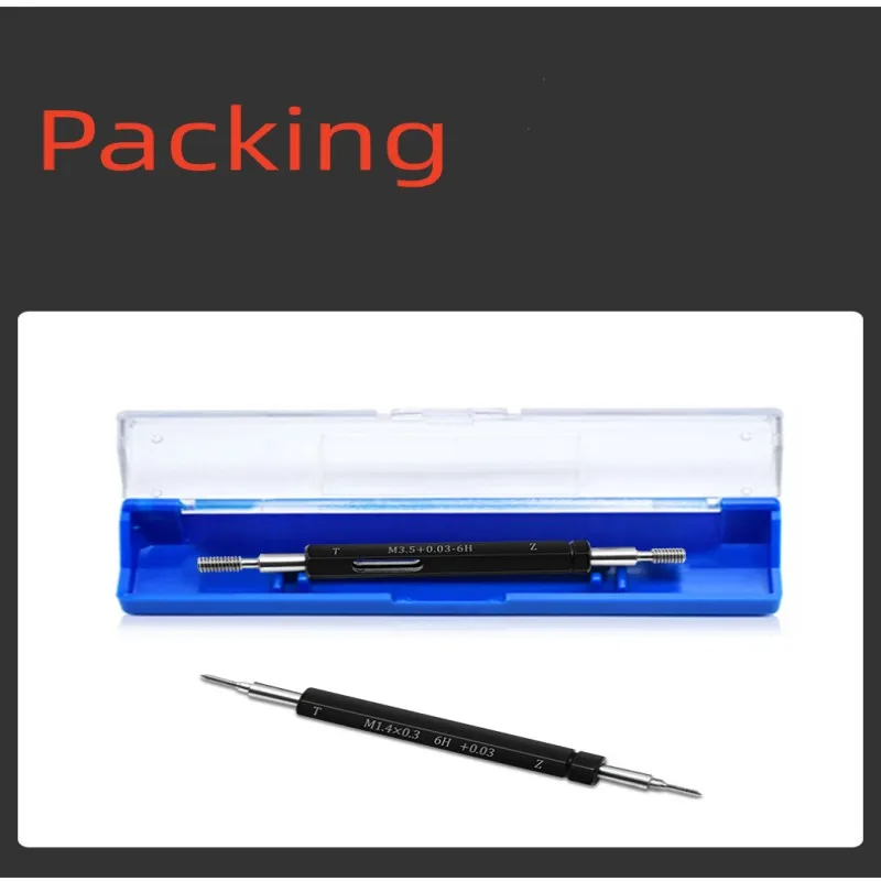1pcs Steel Mer-cury Gage Metric Fine Thread Plug Gauge High Quality wholesale 6H M2M3M4M5M6M8 6H+0.03