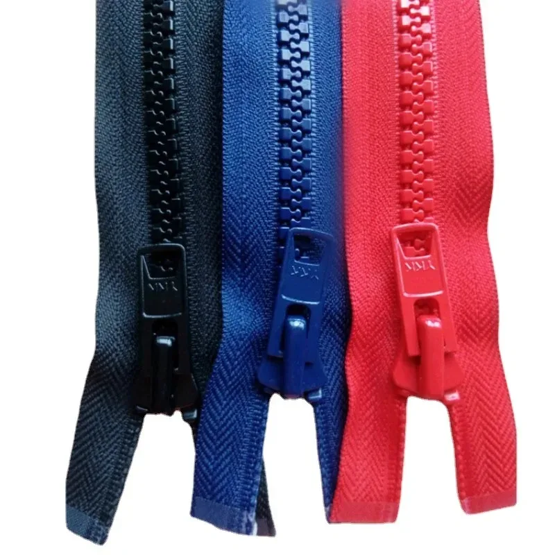 2 قطعة/الوحدة 8 # 10 #   52-100 سنتيمتر كبيرة الحجم الراتنج YKK سستة أحمر أزرق أسود نهاية واحدة مفتوحة للملابس سترة معطف الخياطة الملحقات