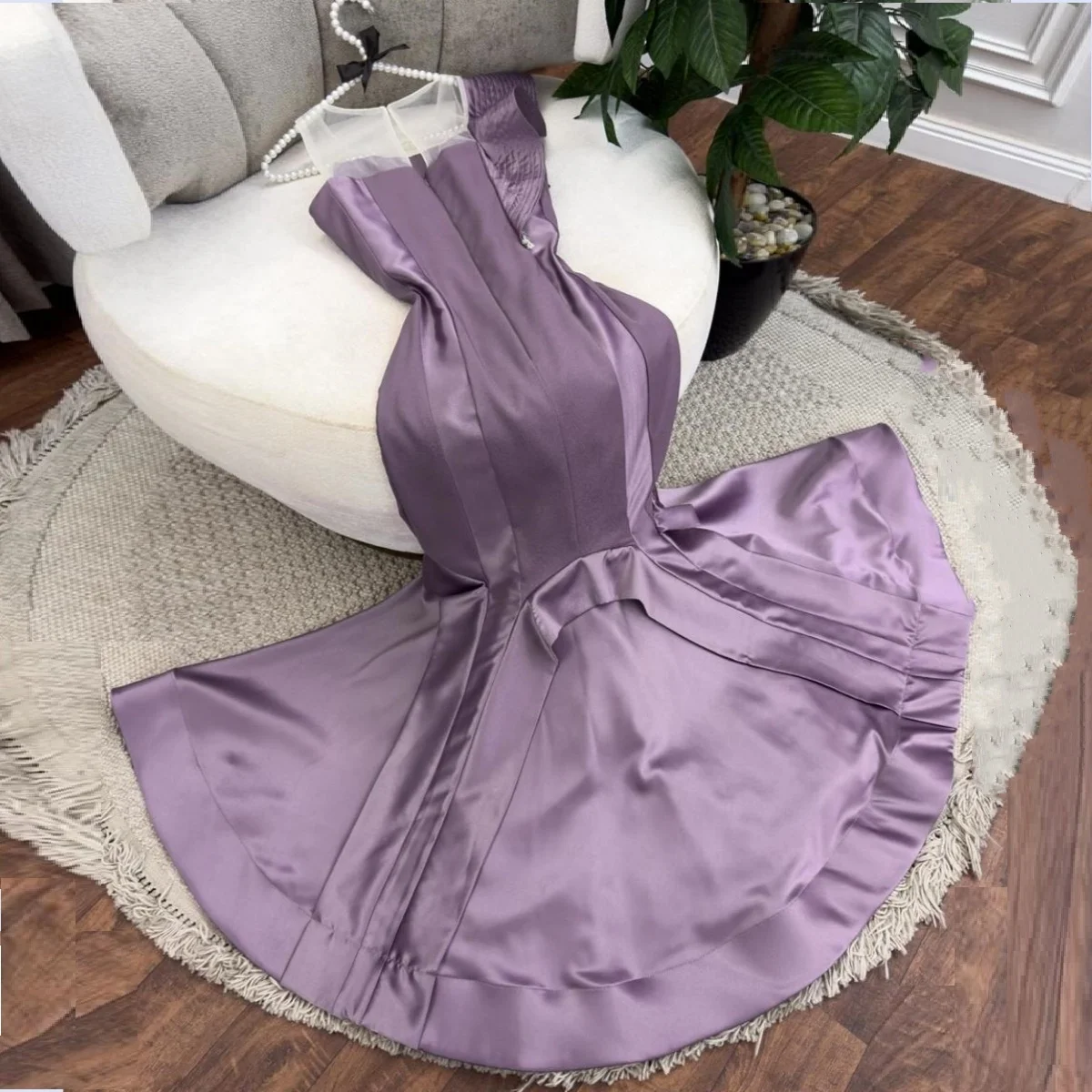 

Saudi Arabia Formal Gown Dearin Strapless Mermaid Floor Length Skirts Ribbon Bespoke Occasion Dresses Evening Prom Dress