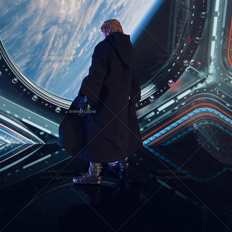 Capa de roupas masculinas em escala 1/12, cavaleiro jedi anakin, filmes clássicos de ficção científica para hb, figura de ação de 6 polegadas, cena de soldado