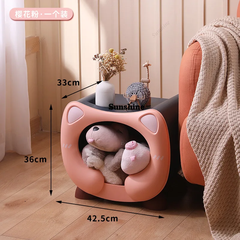 Pet Princess Protect Nightstands Small Elegant Girls Modern Bedside Table Smart Cute Weird Table De Chevet Bedroom Furniture  FT