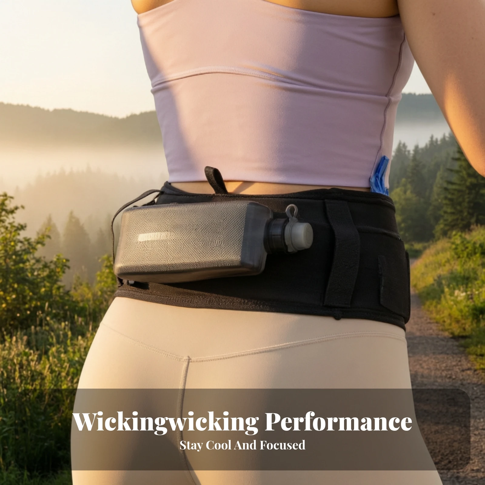 Running Waist Pack Breathable Waist Pack with Zip Pockets Running Belt with Zipper Pockets Adjustable Comfortable for Runners