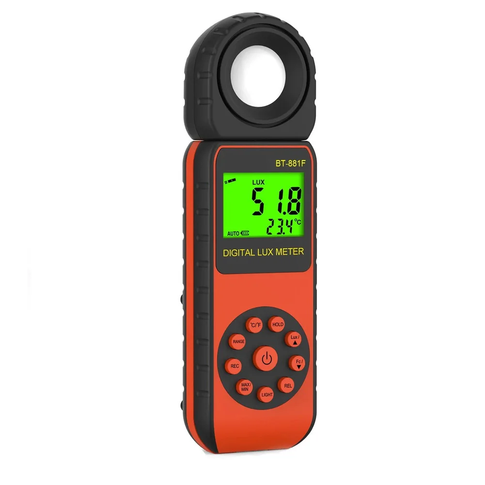 Digital Illuminance Meter with 3999 Count Display High Accuracy Measurement from 1 to 400000 Lux for Lighting Assessment