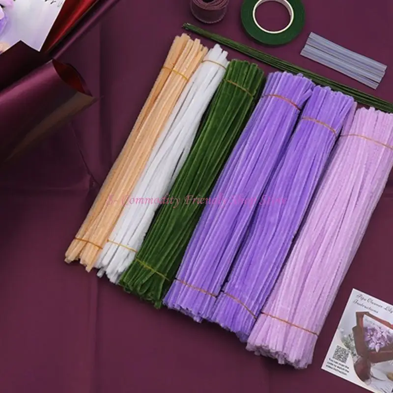 85ae DIY زهرة مجموعات باقة كاملة الأنابيب المنظفات الحرف الحرف الولادة هدية عيد الشكر #1