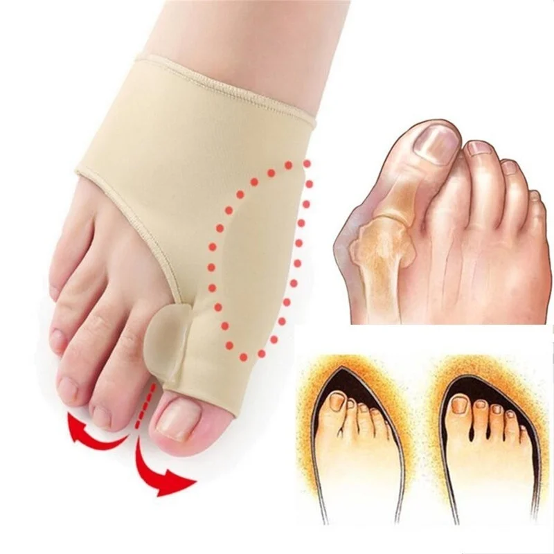 

1Pair Toe Separator Hallux Valgus Bunion Corrector Hammer Toe Straightener Foot Pain Relief Orthopedic Pedicure Tools Foot Care