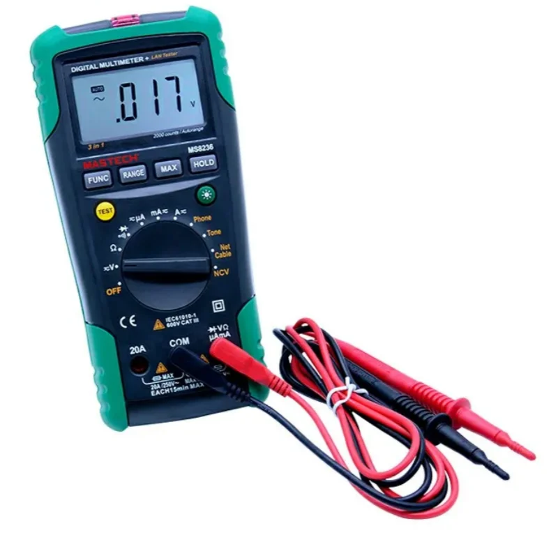 Professional Digital Multimeter Network Cable Tracker Tone Tester Line Check NCV Detector