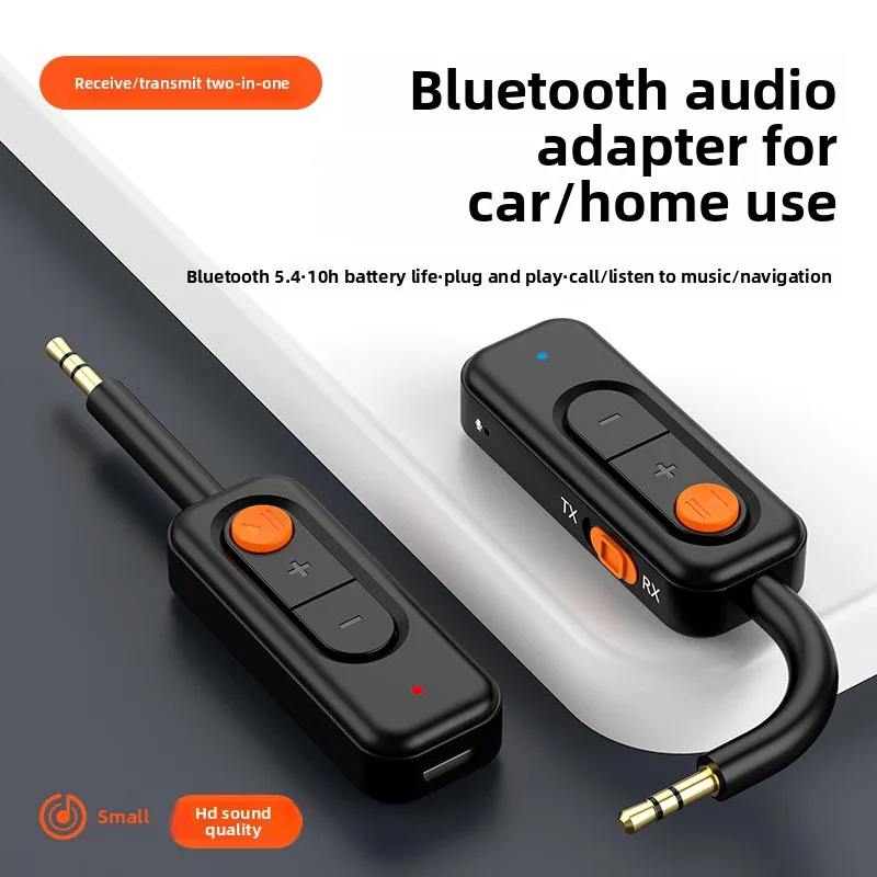 

Приемно-передающий и передающий Bluetooth-адаптер Bluetooth 5.4 2-в-1 поддерживает один на два, подходит для домашних аудиоавтомобилей и автомобилей.