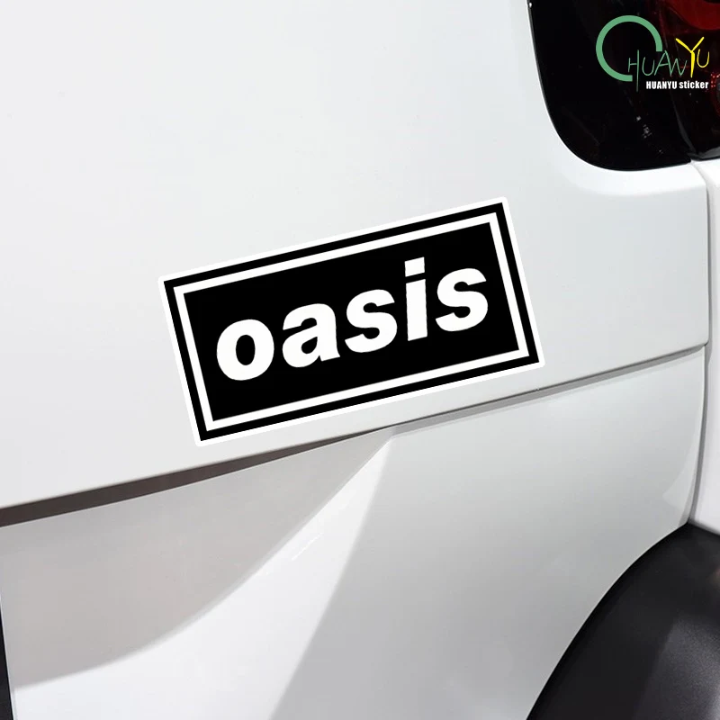 Oasis story rock band creative personality cute flag car sticker motorcycle sticker waterproof decoration view 3