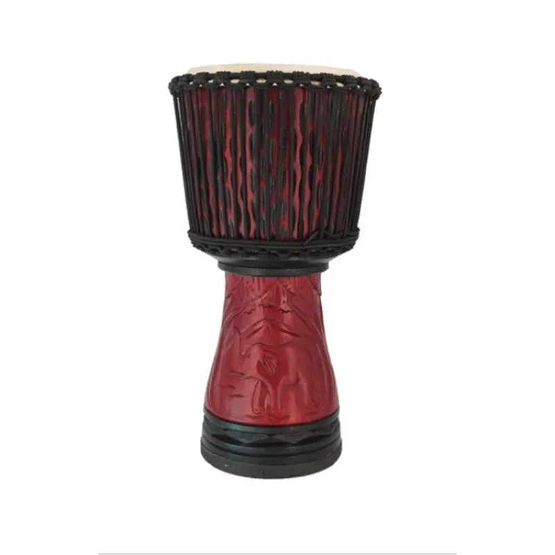 

Goatskin Djembe Drum Professional 10 Inch African Drums Beginner Solid Wood Tambourines Traditional Percussion Instruments