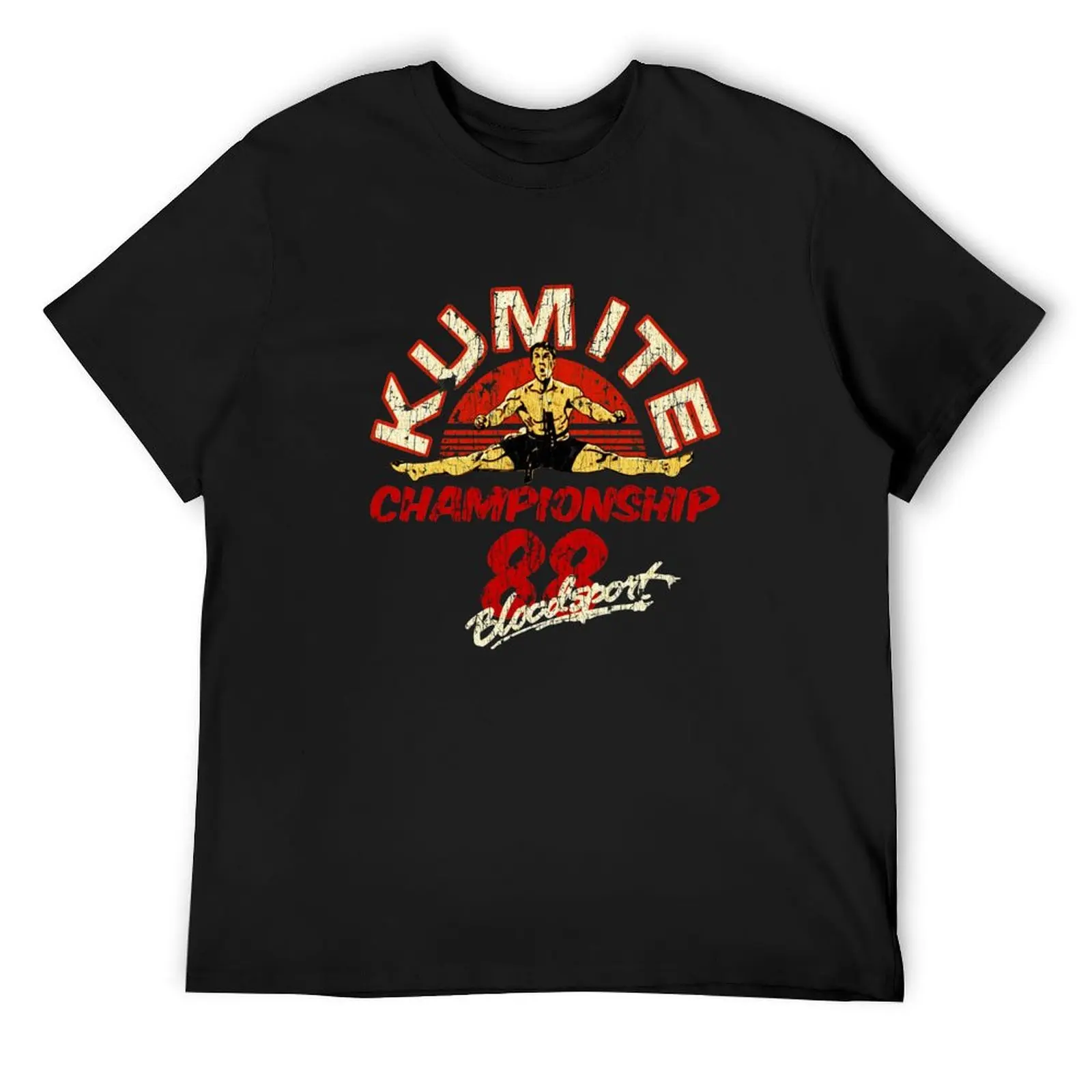 

Kumite Championship 88 Bloodsport Vintage T-Shirt football t shirt T-shirts man summer shirt tops Short sleeve tee men