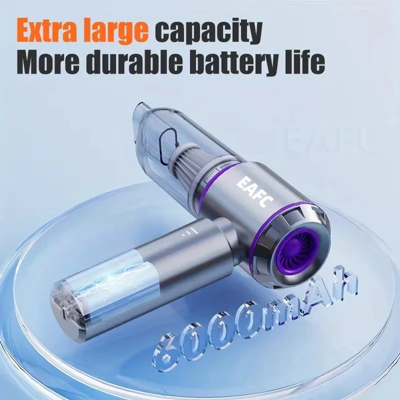 EAFC 16000Pa Auto-Reinigungsmaschine Staubsauger Tragbarer Handstaubsauger Kabellos Bürstenloser Motor 6000mAH Hochleistungsreinigung Leistungsstarker Luftstaubsauger – Detail 3