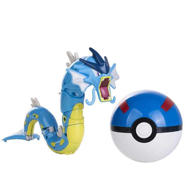 Pokemon Figures Genuine Charizard Pikachu Eevee Mewtwo Pocket Monster Pokeball Action Deformation Figure Toy Model Children Gift