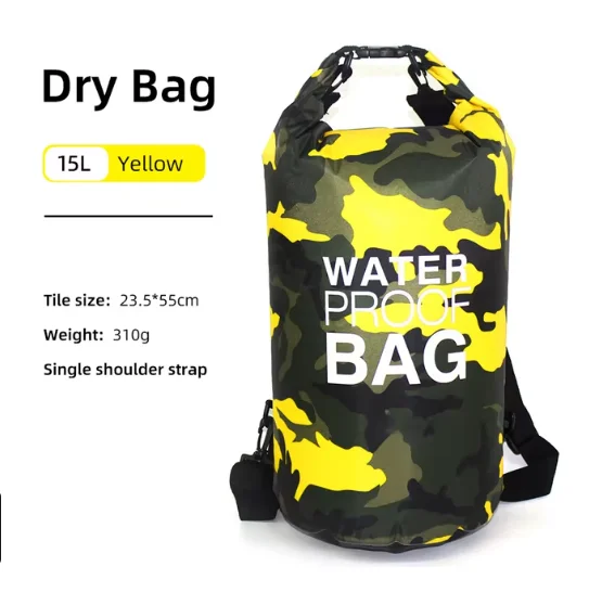 Schwimmen PVC Pack Dry Bag Rucksack für Frauen Männer 10L 15L 20L 30L Wasserdichte Schulter Kajak Driften Rafting Surfen Bootfahren Tasche