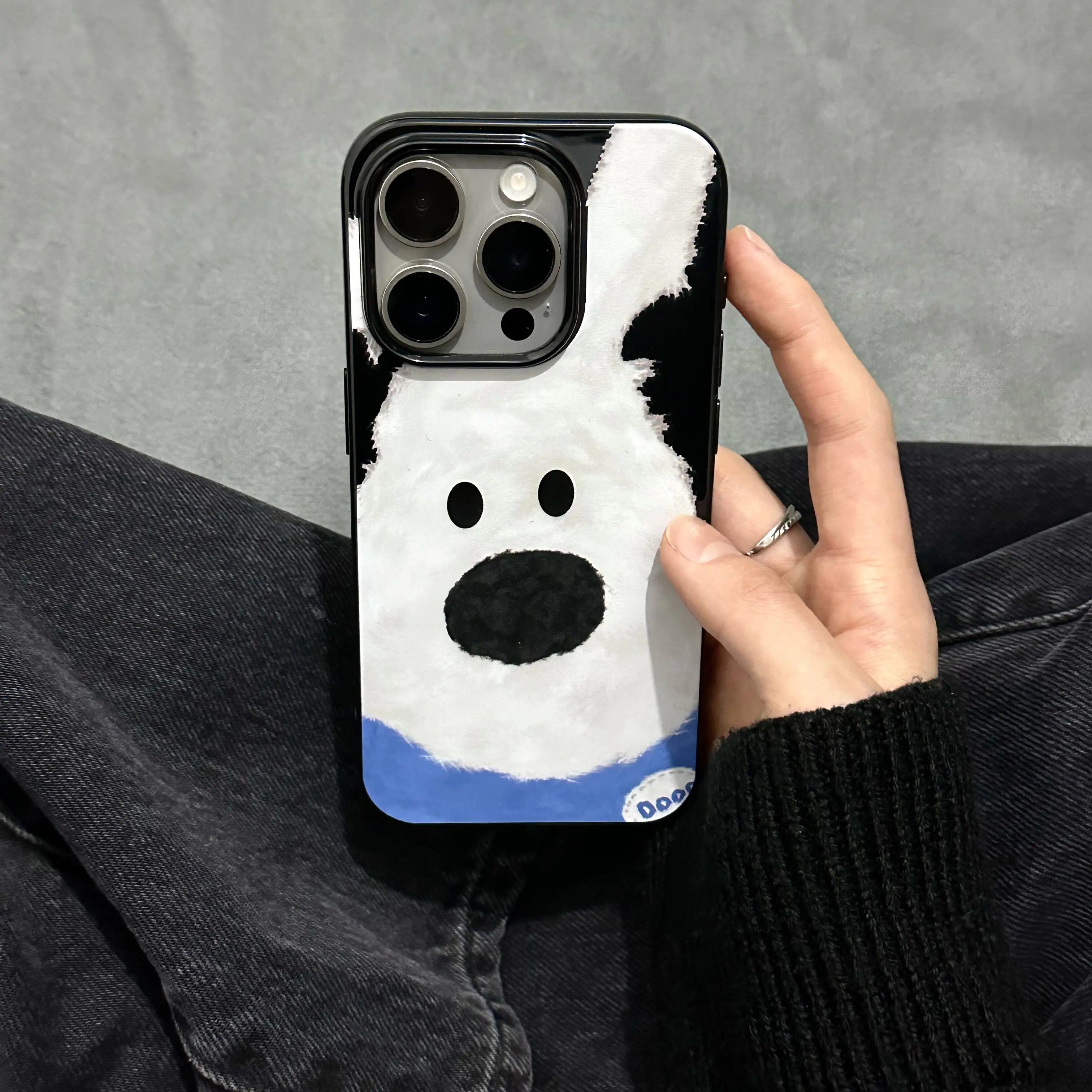 Korean ins Cute Teddy Bear Phone Case For iPhone 17 Air 16 15 14 13 12 11 Pro Max Mini XR XS MAX 7 8 Plus Y2K Anti-Yellow Cover view 2