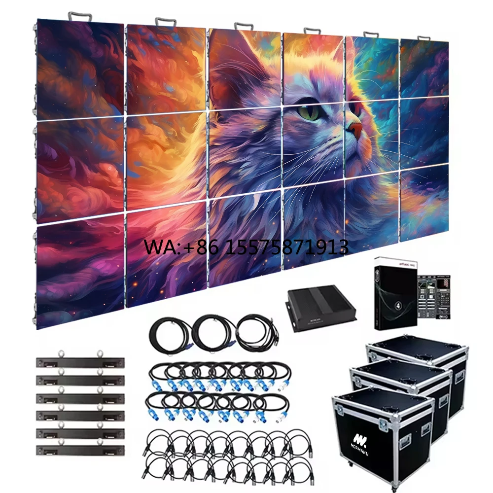 Rental Display HD Video Super Clear Outdoor P3.9 LED Screen with Die Casting Aluminum Cabinet Easy to Install