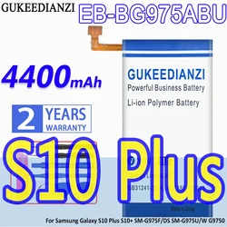 High Capacity GUKEEDIANZI Battery EB-BG975ABU 4400mAh For Samsung Galaxy S10 Plus S10Plus S10+ SM-G975F/DS SM-G975U/W G9750