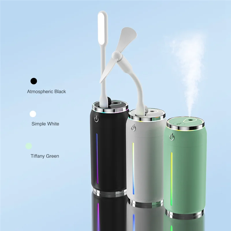 優れた加湿器クリエイティブ加湿小型ファン保湿器具デスクトップエッセンシャルオイルアロマセラピーマシン 220ML A