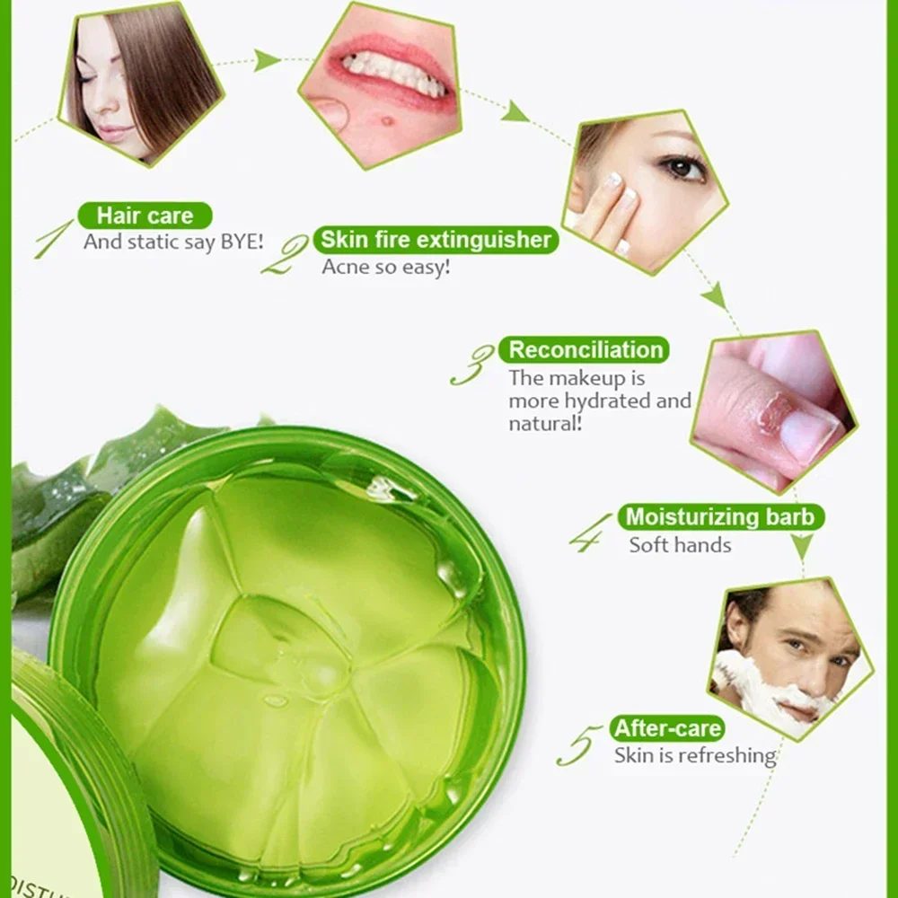 99% natural aloe vera gel rosto acne remoção controle creme de óleo sooth cuidados com a pele do corpo hidratante sol após o reparo máscara de dormir