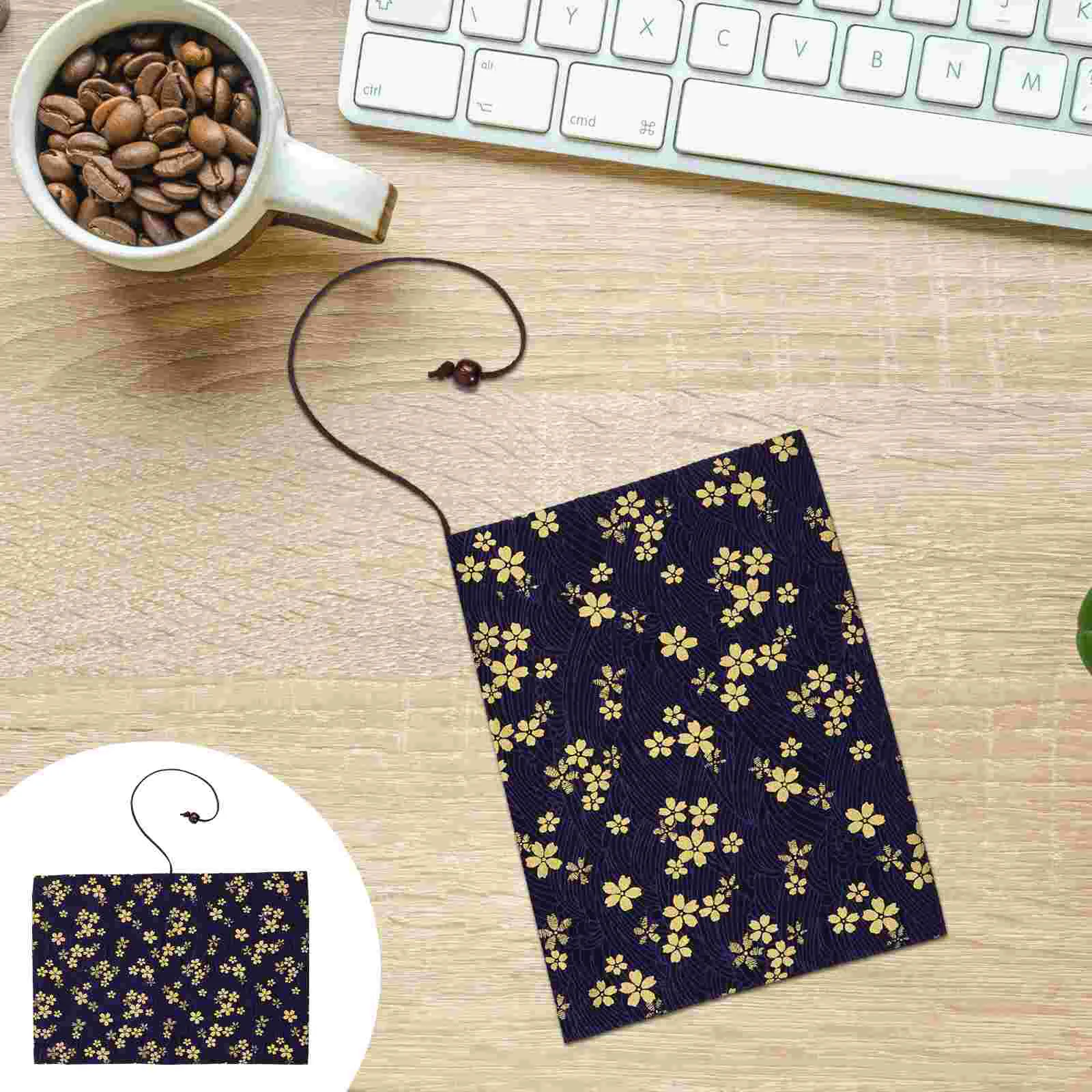

A5 Adjustable Book Cover Decorative Book Sleeve Crane Design Book Protector Hand-made Cloth Book Cover Hand Account Book