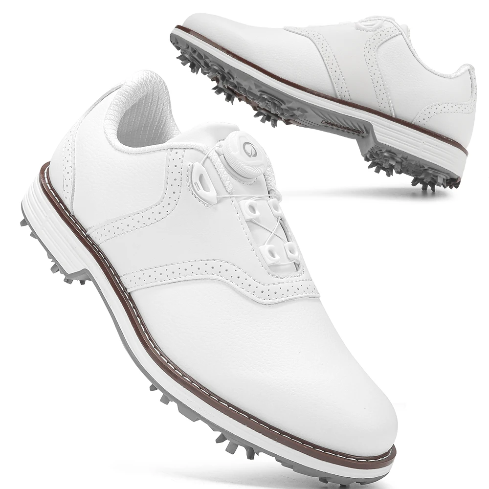 

New Professional Golf Shoes Men Spikes Golf Sneakers Anti Slip Walking Footwears for Golfers