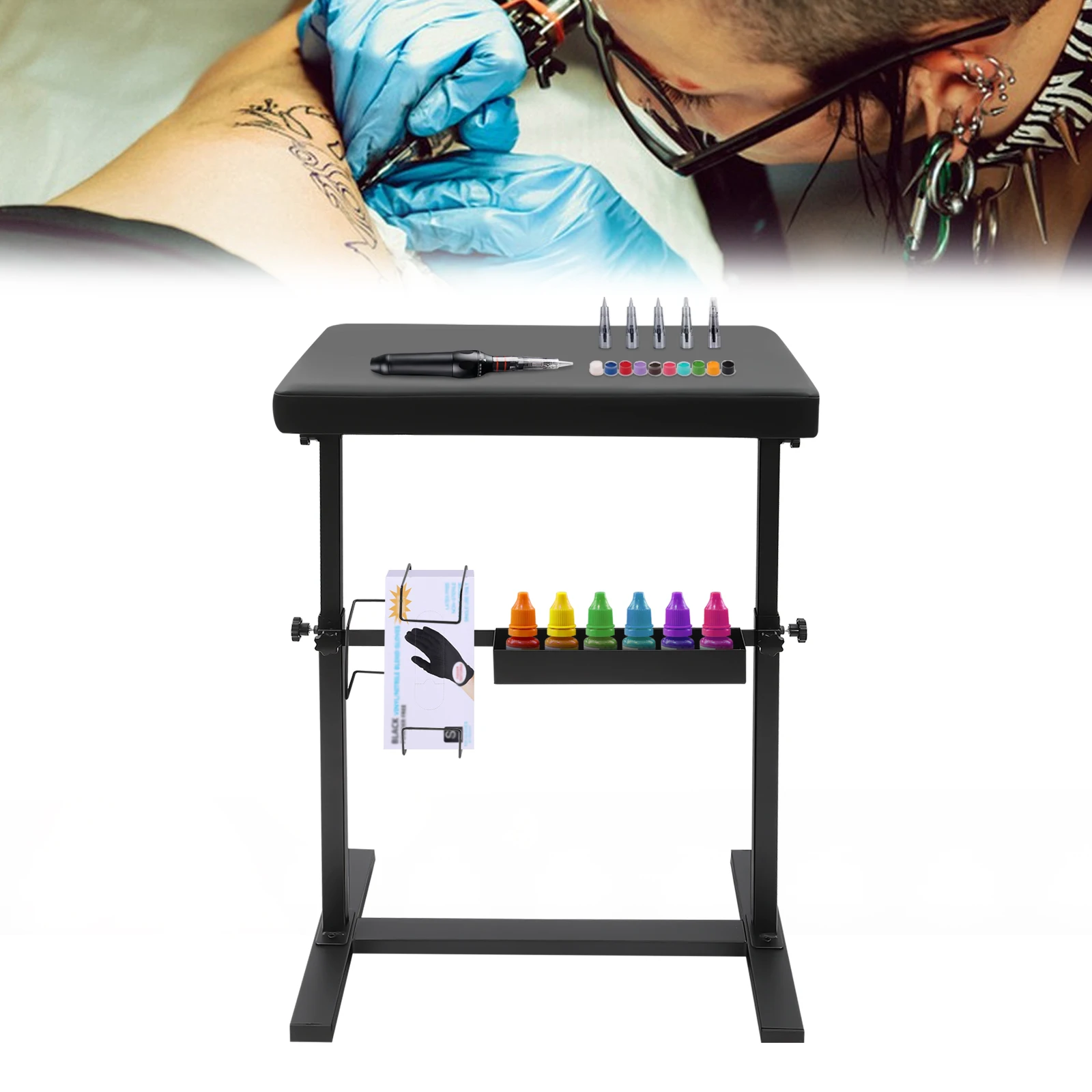 

Tattoo Armrest Stand,Height Adjustable Armrest Bracket for Professional Salon, Studio, Home, and Other Places