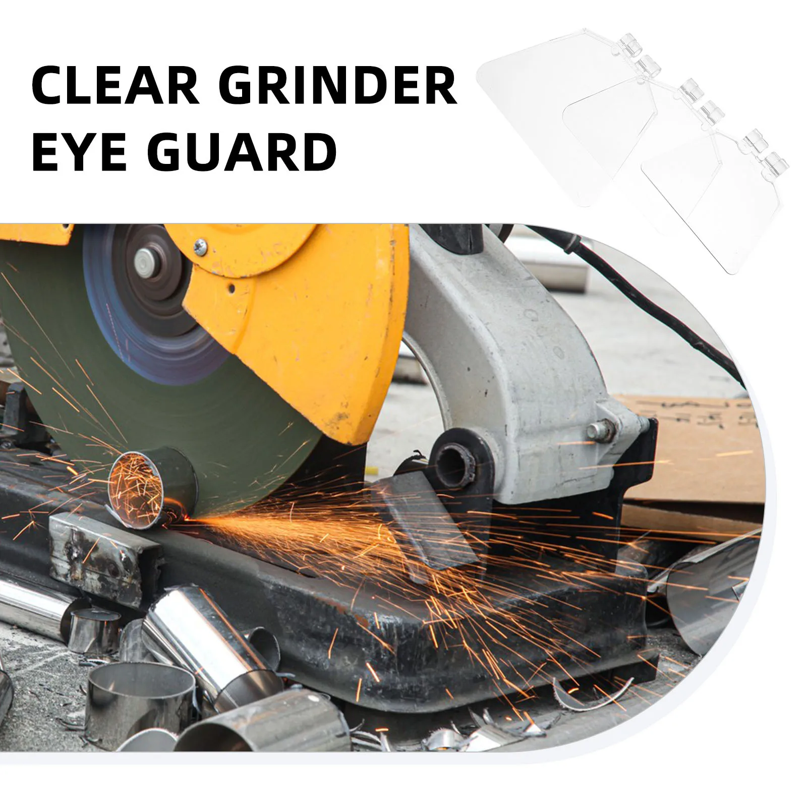 

3 pcs Plastic Grinder Eye Guard Clear Protective Sheet for Bench Machine Parts Safety Shield grinder eye shield