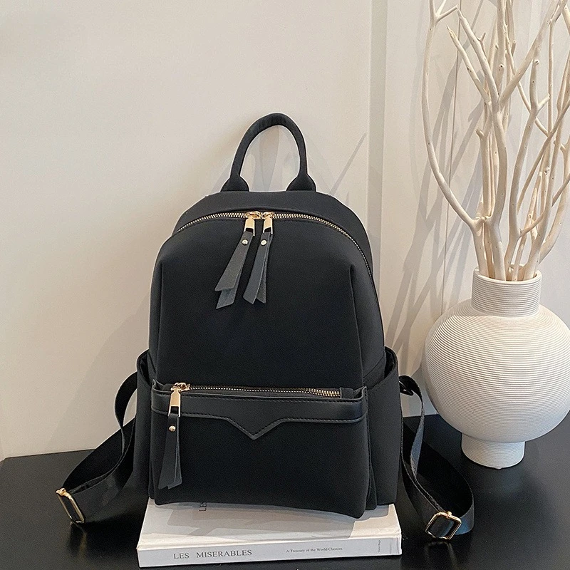 

Новый модный маленький рюкзак для отдыха и повседневного использования, контрастный, легкий, для поездок на работу, из ткани Оксфорд, для покупок.