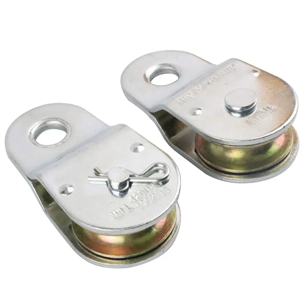 Home Tool Fixed Single Pulley, Fixed Eye Steel Pulley 1-1/2