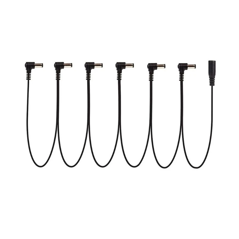 3/4/5/6/8 Way Guitar Pedal Power Supply Cable Power Supply Adapter Splitter Cord Guitar Effect Pedal Right Plug R66E