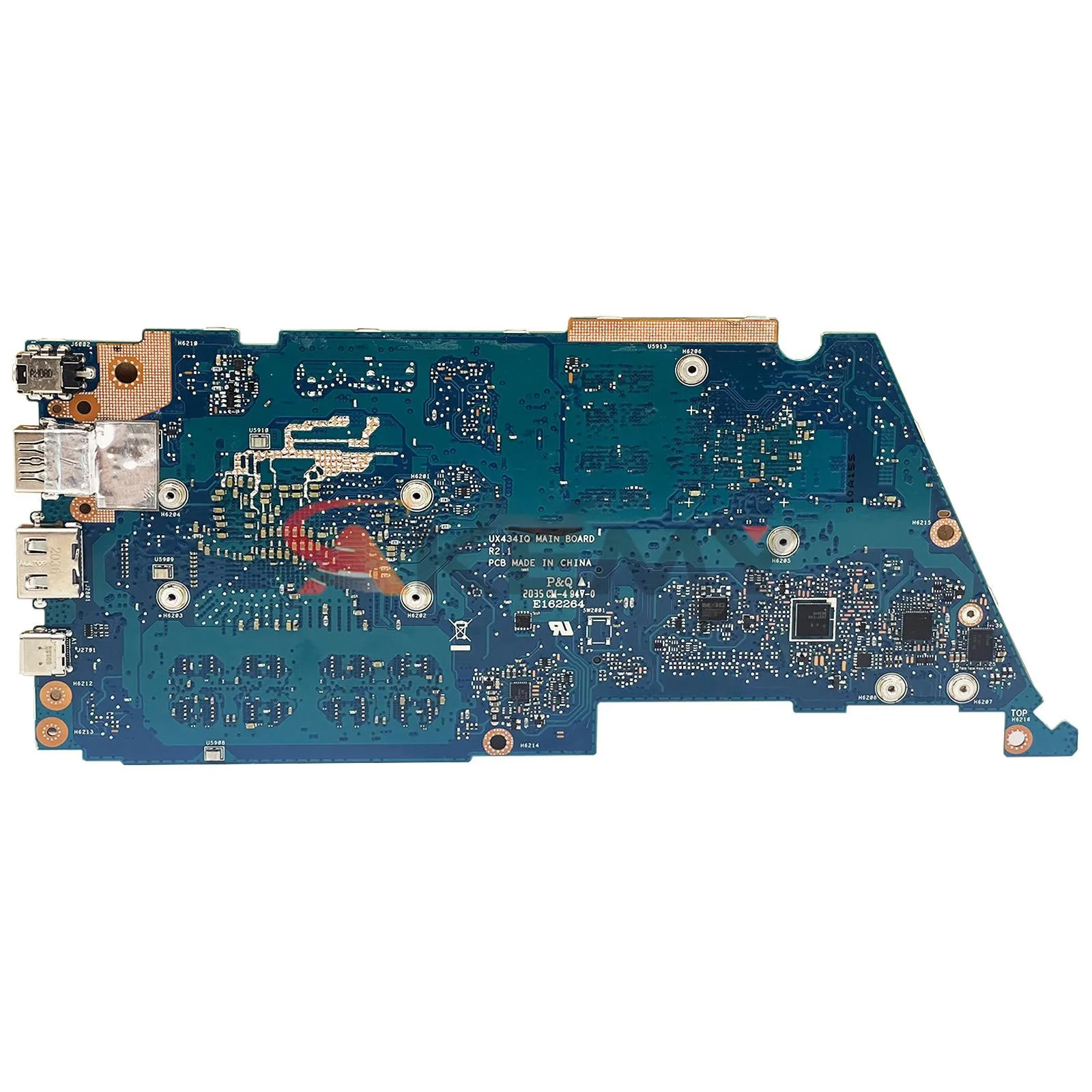 Imagem -03 - Placa-mãe para Laptop Amd Placa-mãe Ux434iq Ux434iq Ux434i Ux434i Ux434 R54500u R7-4700u 8g 16g Mx350 Shenzhen Ux434iq