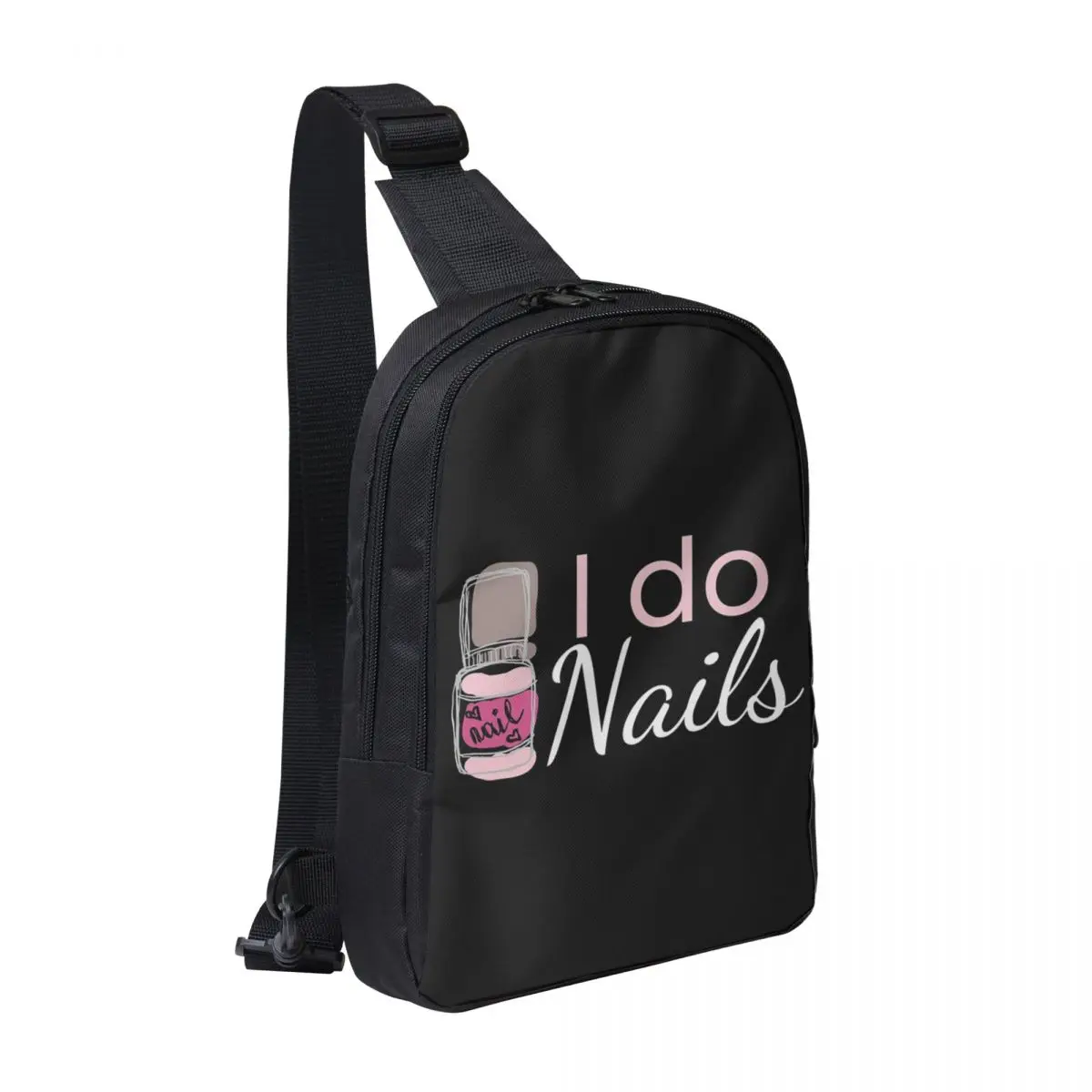 

I Do Nails Fingernail Manicure Studio Chest Bag Men Sling Crossbody Backpack Chest Bag Traveling Hiking Daypack Shoulder Bag