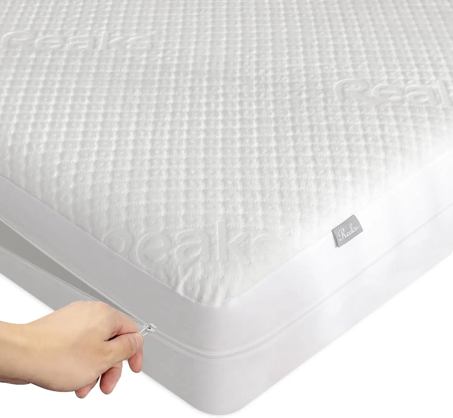 

Twin Xl Size Bamboo Rayon Mattr Protector With Zipper - 100% Waterproof Zippered Mattr Cover - Soft & Cooling Noisel Bed Mattr