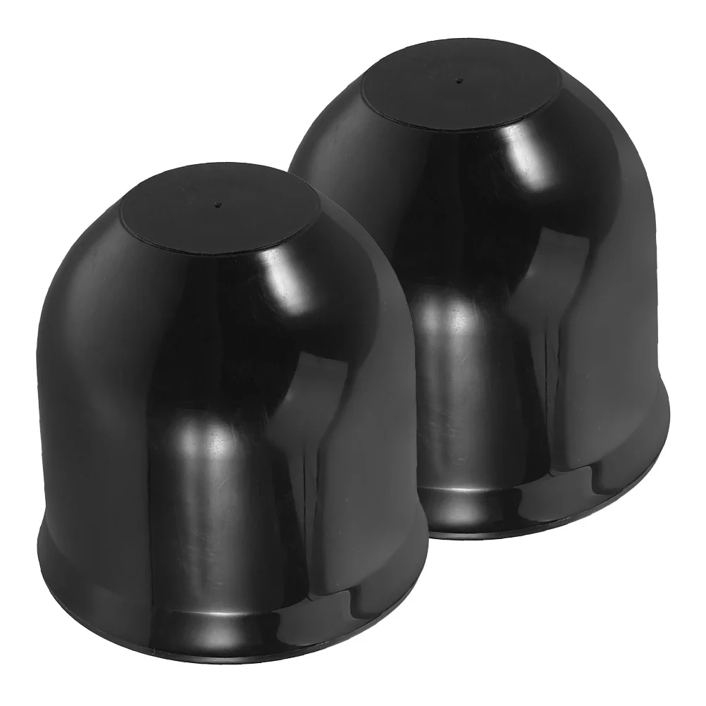 

2pcs Trailer Hitch Ball Cover Waterproof Plastic Cap Protector For Rv Truck Boat Universal Fit Caravans Towing Vehicles Towball