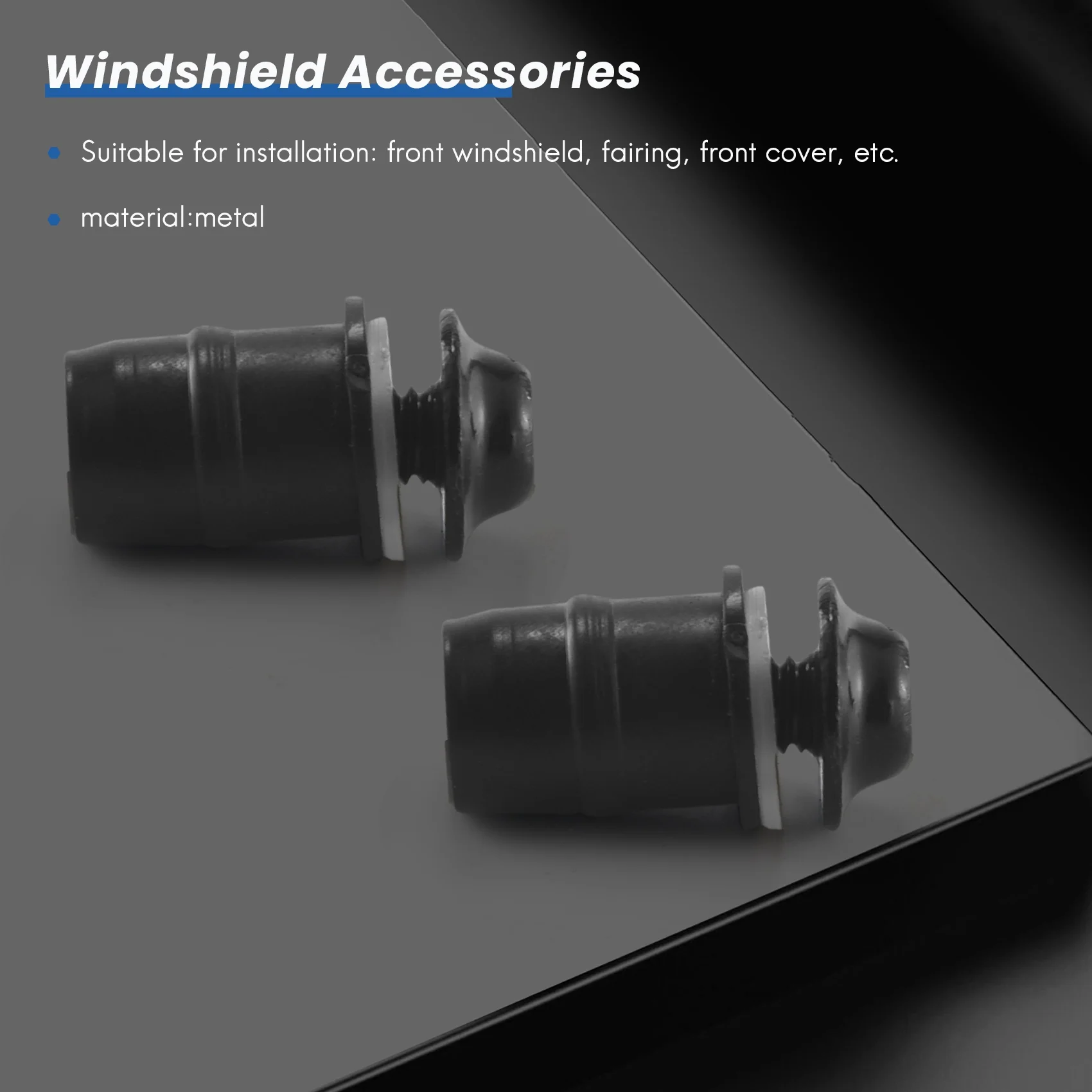 M12K-10Pcs/Set M5 Bolts Motorcycle Metric Rubber Well Nuts Windscreen Fairing Cowl Universal For Windshield Accessories