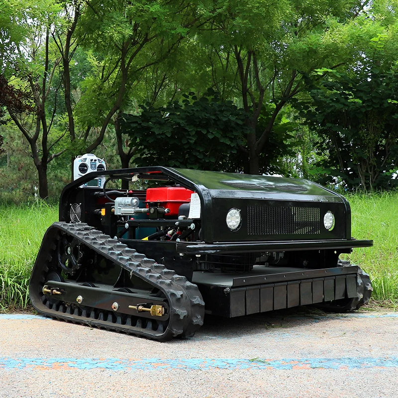 Customized Top quality crawler grass cutting machine green works lawn mower self propelled lawn mower