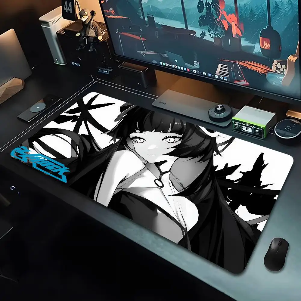 Anime Mask Girl Mouse Pad YUki Aim Gaming Speed Mouse Mat Game Premium Mousepad Gamer E-Sports Desk Mat Computer Keyboard Mats