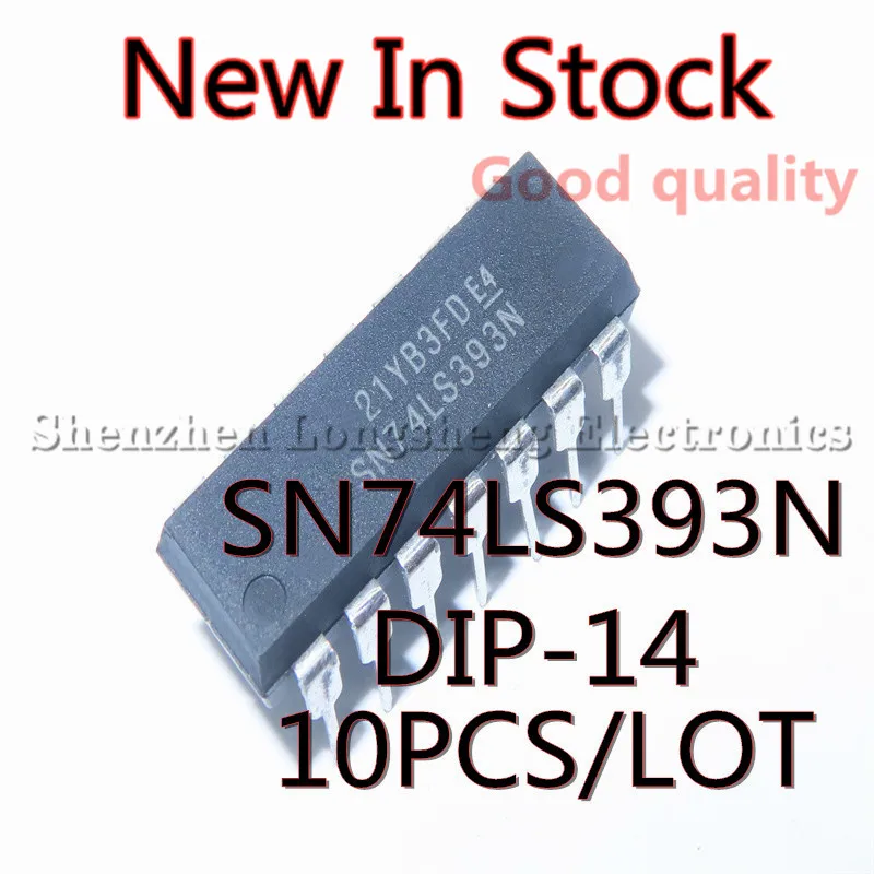 10PCS/LOT NEW SN74LS393N 74LS393 DIP-14 Binary Counter / Divider In Stock